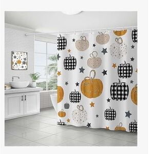 New Halloween Pumpkin Shower Curtain